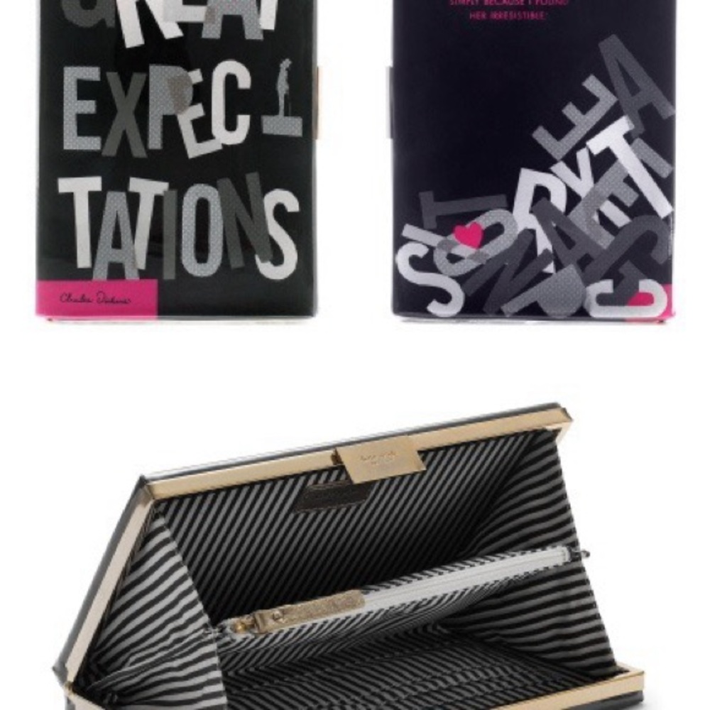 Kate Spade "Great Expectations" Book Clutch - Picture 4 of 5